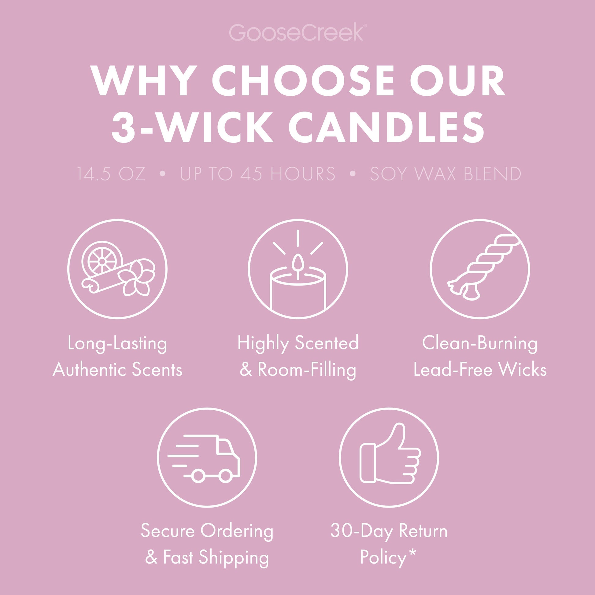 Sweet Pea Large 3-Wick Candle